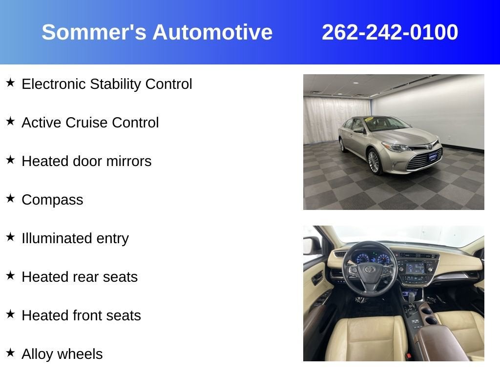 2018 Toyota Avalon XLE