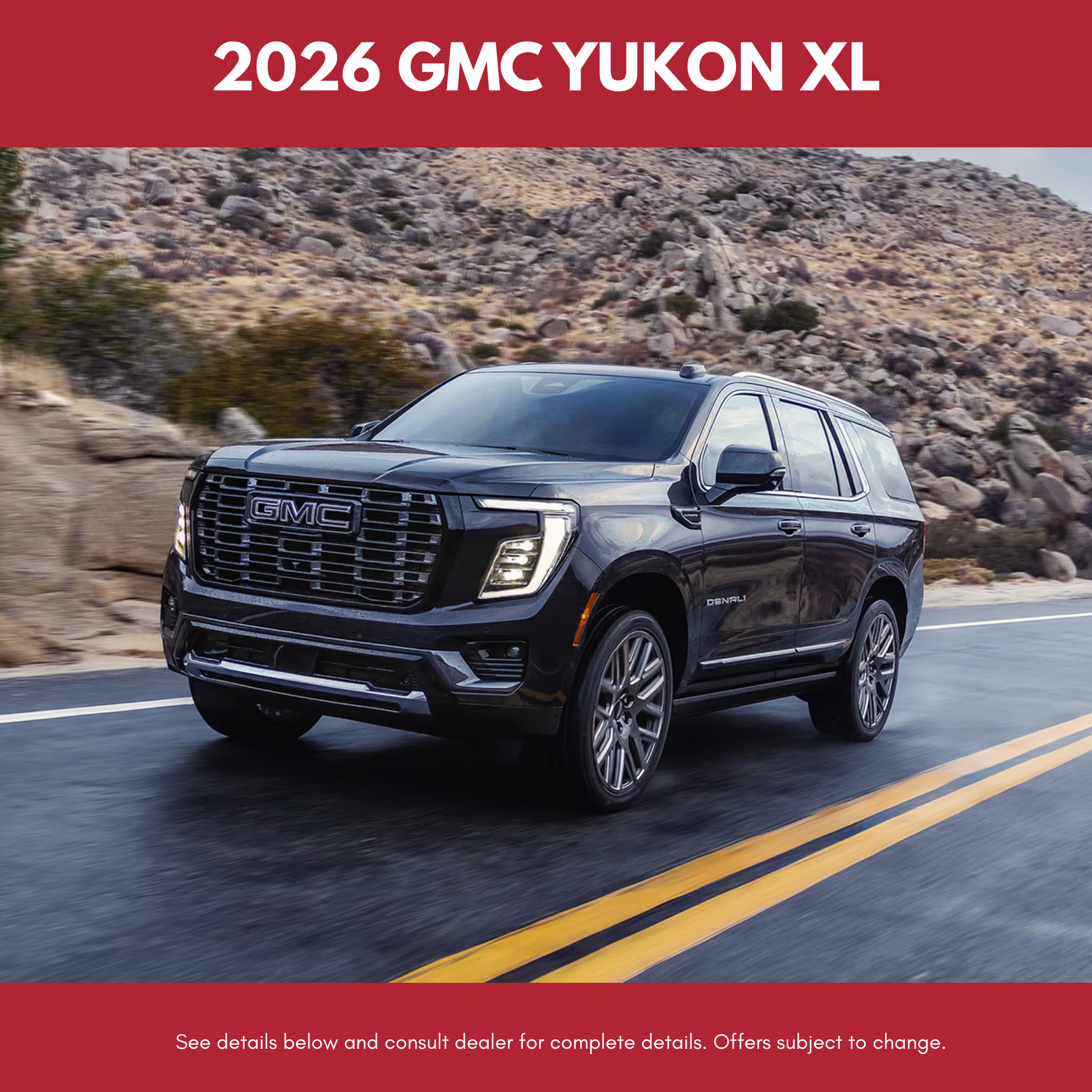 2026 GMC Yukon XL Elevation