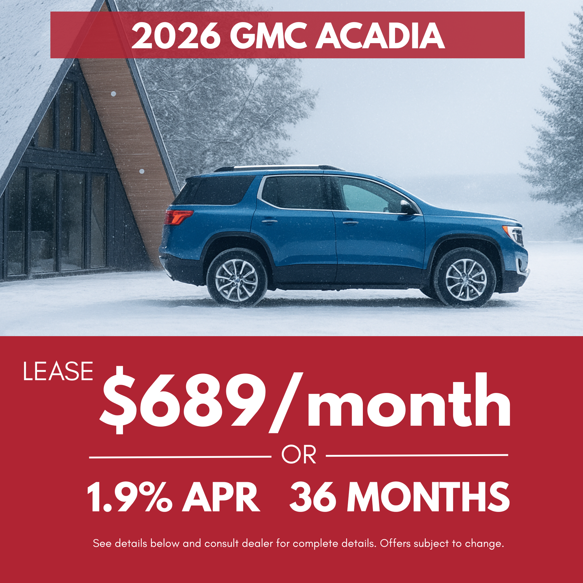 2026 GMC Acadia